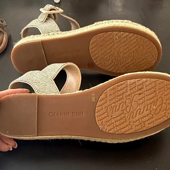 Gianni Bini Elegant Women's Sandals with Rhinestone Detailing - Picture 4 of 7